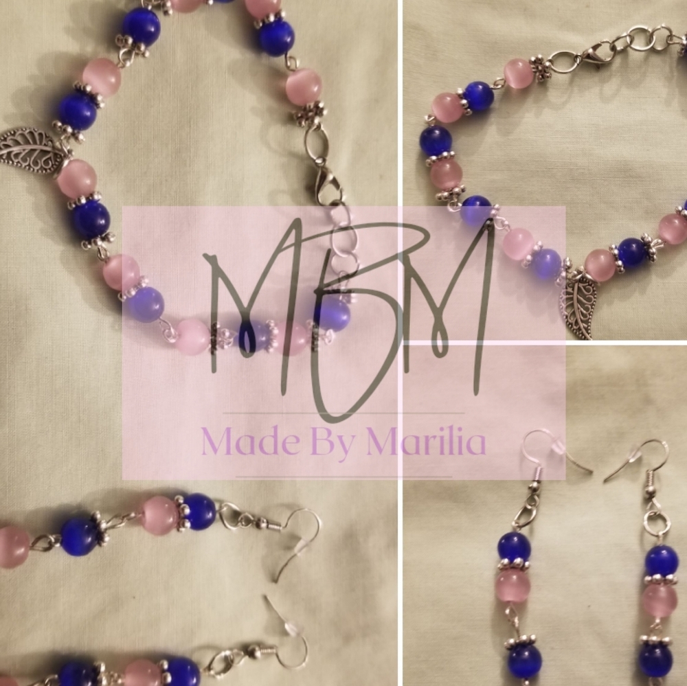 Handmade Bracelet and Earrings set